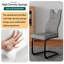 49cm H Fabric Upholstered Upholstered Back Side Chair in Gray