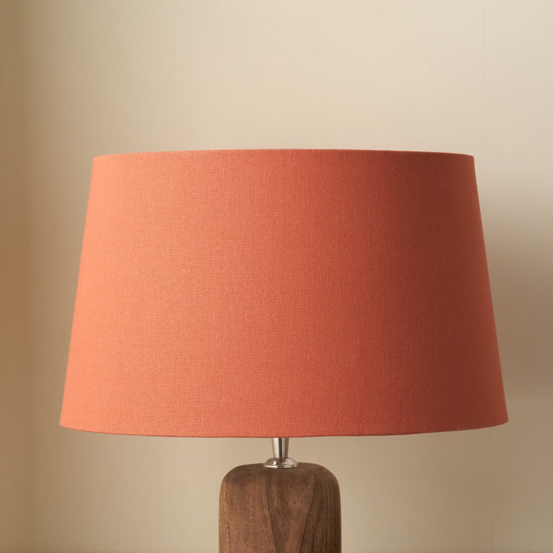 Lorin 12 cm H Empire Cotton Lamp Shade ( Screw On ), Orange