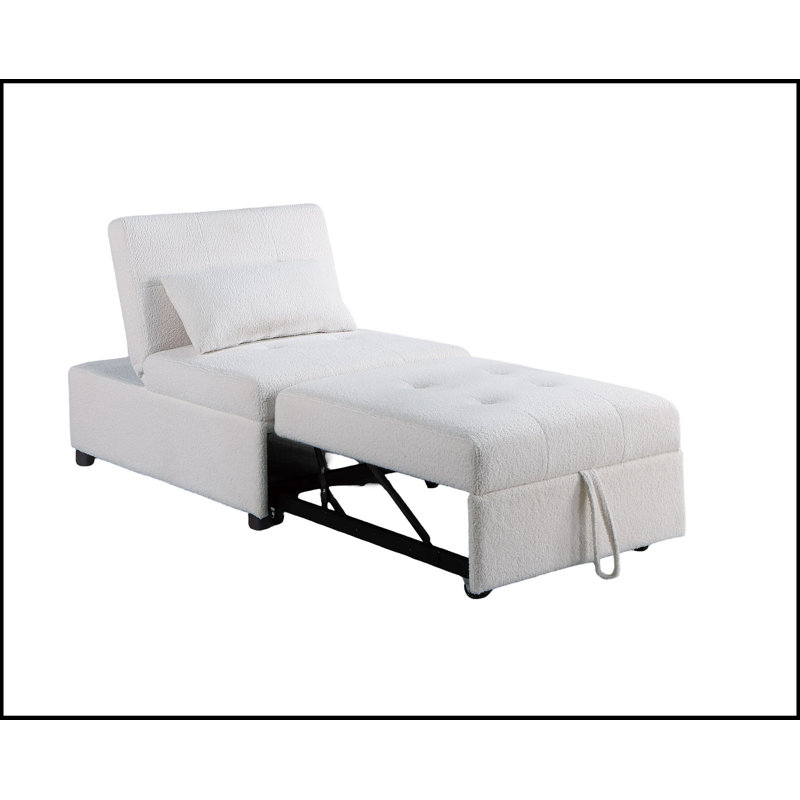 Canapé convertible contemporain en sherpa