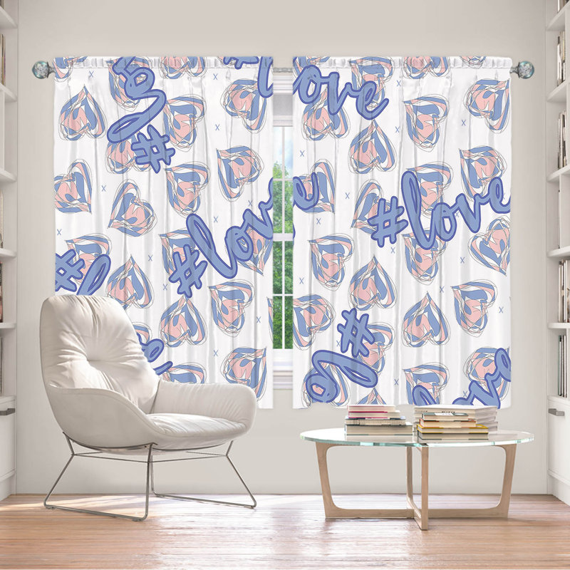 Paire de rideaux obscurcissant en polyester Tatianina, L 56 po x L 78 po