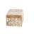 Lemoore Mango Wood Floral Decorative Brown Box with Hinged Lid Set