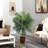 53'' Faux Palm Tree in Wood Decorative Vase