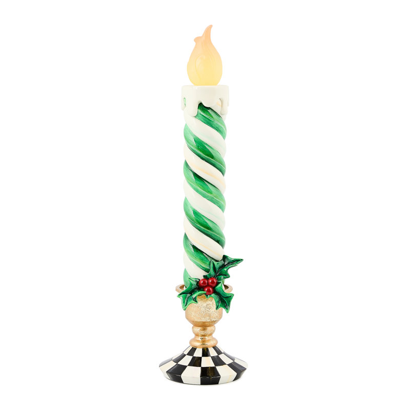 Check It Out Illuminated Retro Candle