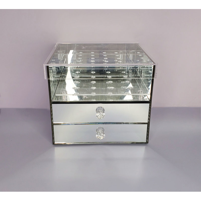 Mirror Acrylic Box With Drawers
