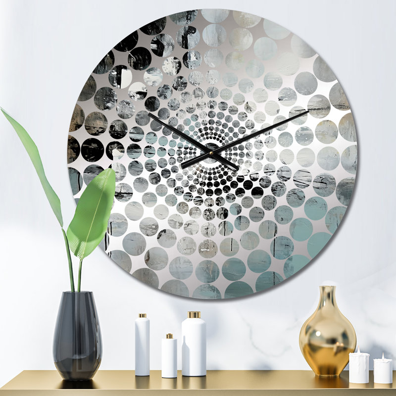Winika - Horloge murale peinture abstraite, Petit