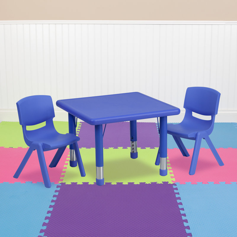 Ensemble de tables d'activités Goddard, Bleu