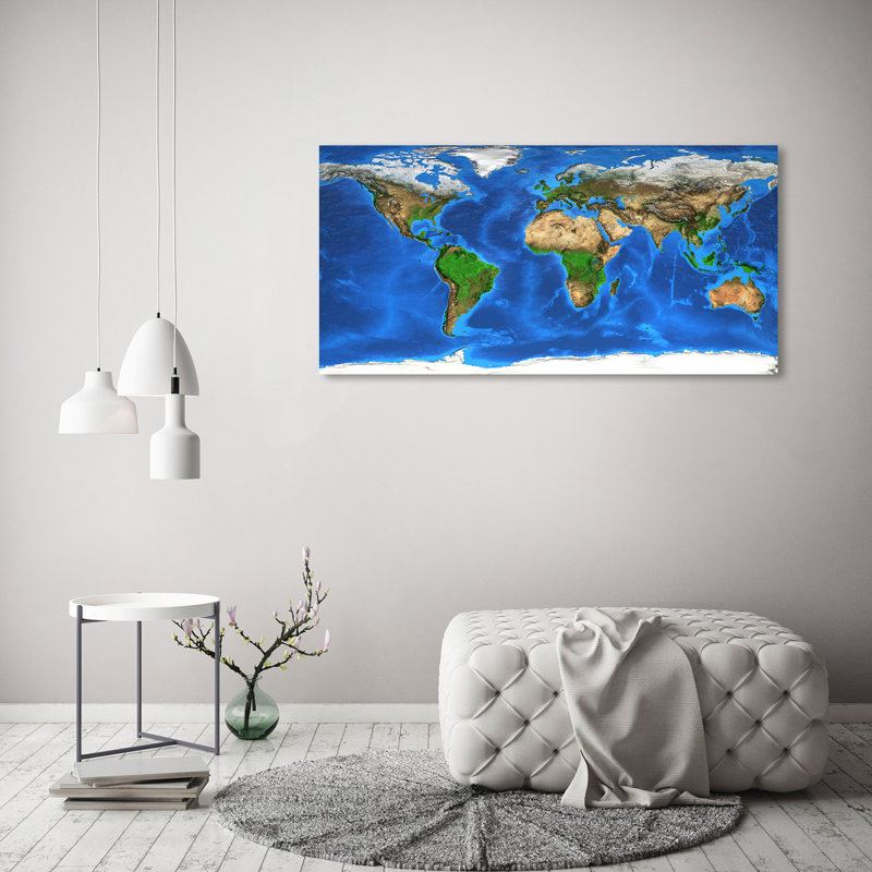 World Map - Wrapped Canvas Print