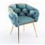 Fauteuil rembourré en velours-956580126