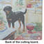 Planche à découper en verre Rottweiler