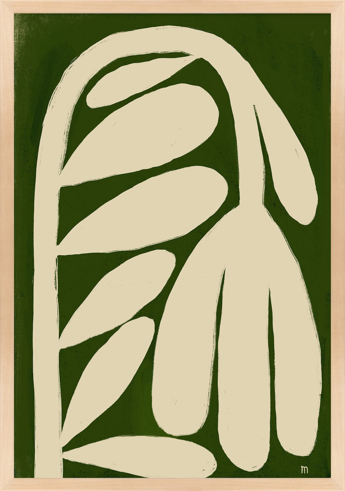 Tulip Painting, 30" H x 21" W x 1.25" D, Maple