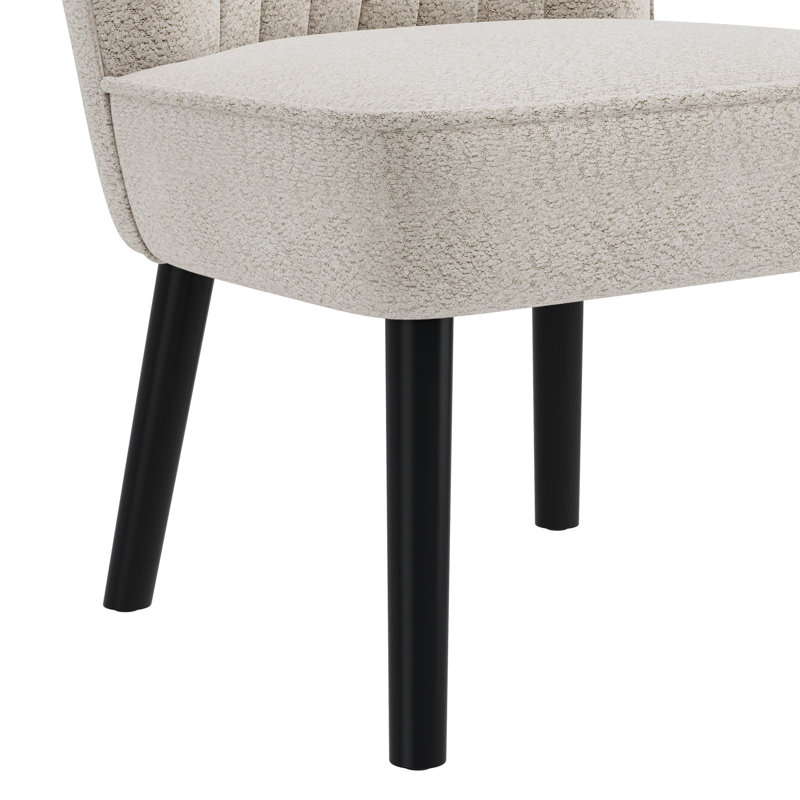 Chaise berçante compacte blanche - confortable avec une chaise au design élégant, tissu doux pour petits espaces
