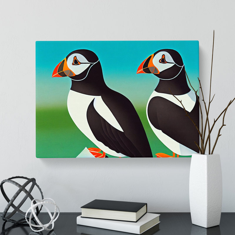 Puffin Birds Vol.2 - Wrapped Canvas
