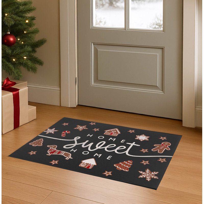 Paillasson Gingerbread, Gris anthracite, L 60 po x L 84 po
