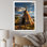 Beige Coral Native Tipi Serenitys Refuge - Cityscapes Canvas Art Print