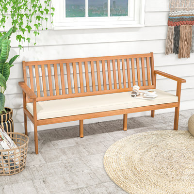 Solid Wood Outdoor Bench