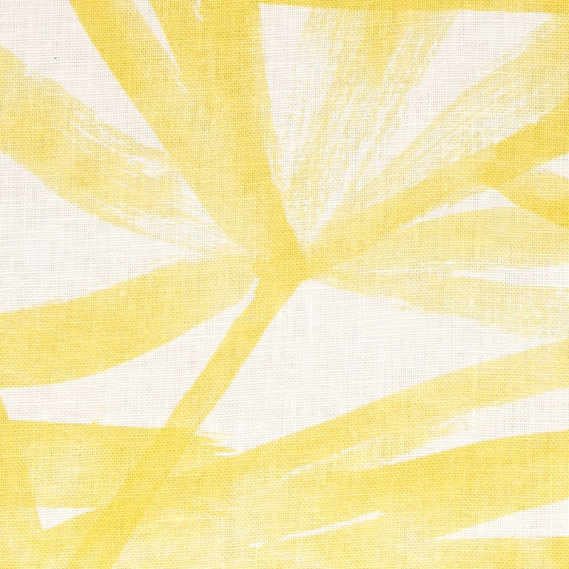 Tissu en lin Sunlit Palm, Jaune