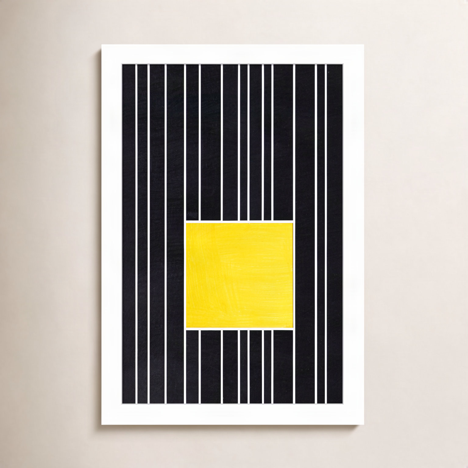 Yellow Box Self Storage Print by Alex Dunn, White, 33" H x 22" W