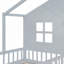 Lit House avec canapé, lit plateforme pour enfants avec deux tiroirs et tablette de rangement-34465283