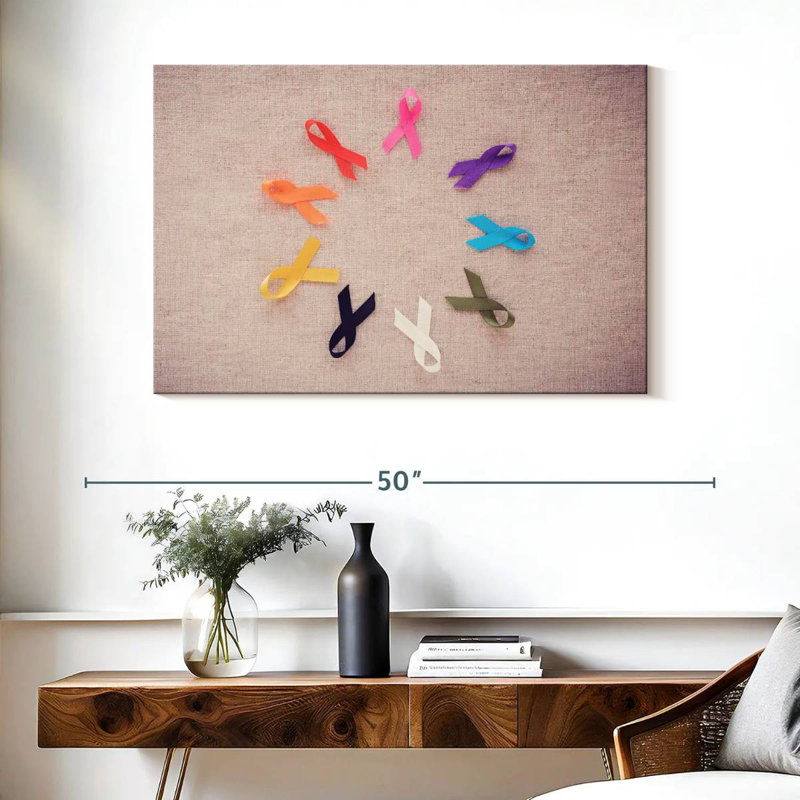 Cancer Awareness Symbol, 26" H x 39" W