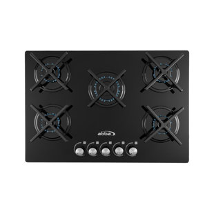 ABBA Black Natural Gas 5 Burner Cooktop