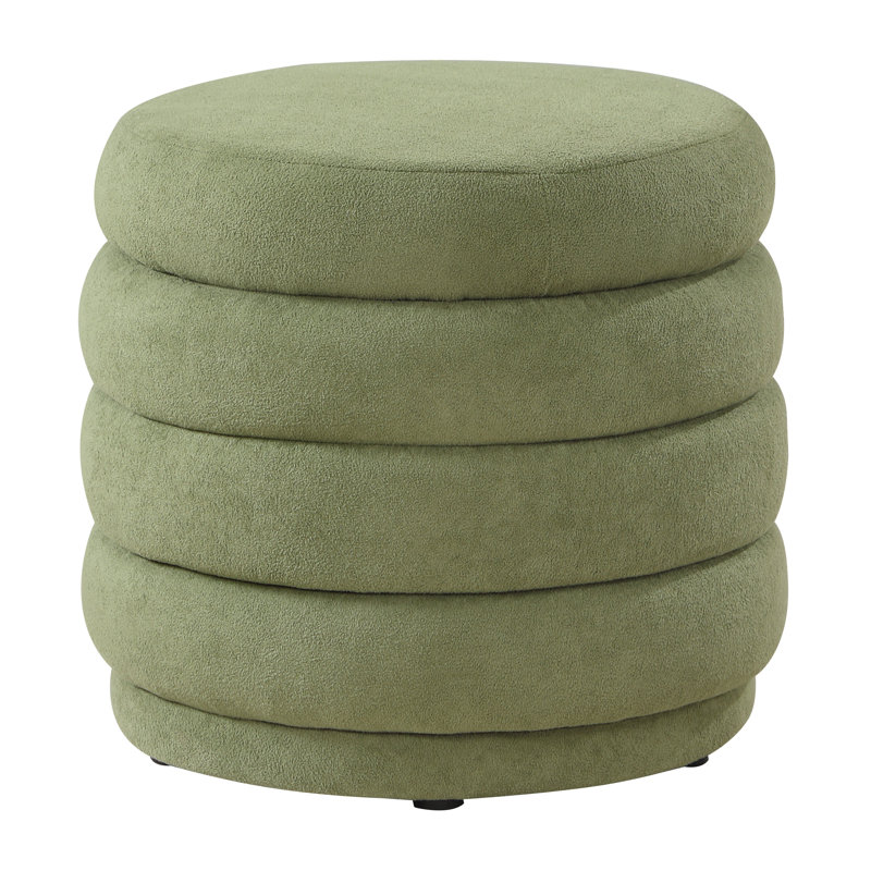 Jamariea Storage Ottoman, Moss Green