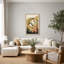Tableau sur toile « Arche naturelle rouille et olive avec silhouettes de cactus »-561672098