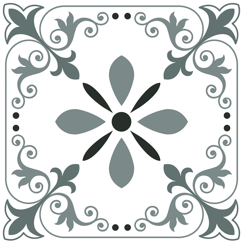24 po X 120 po Revêtement de sol en feuille de vinyle auto-adhésif 4 mil blanc, coupé à la longueur, rouleau de plancher 5 motifs