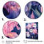 «Pink Blue Iris Petals II», reproduction sur toile-2012370190-2012370192