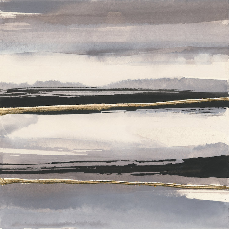 Gilded Grey II by Chris Paschke - Gallery-Wrapped Canvas Giclée, 12" H x 12" W x 0.75" D, Wrapped Canvas, No Mat