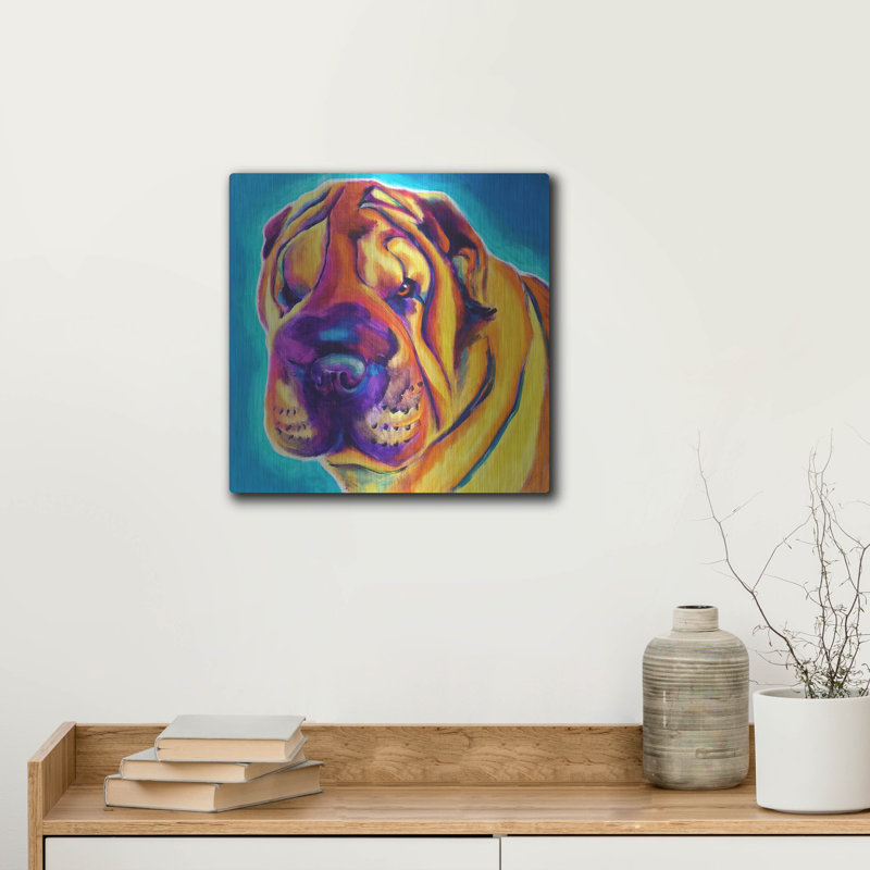 «Sharpei - Big Man» par Dawg Painter, H 12 po x l 12 po