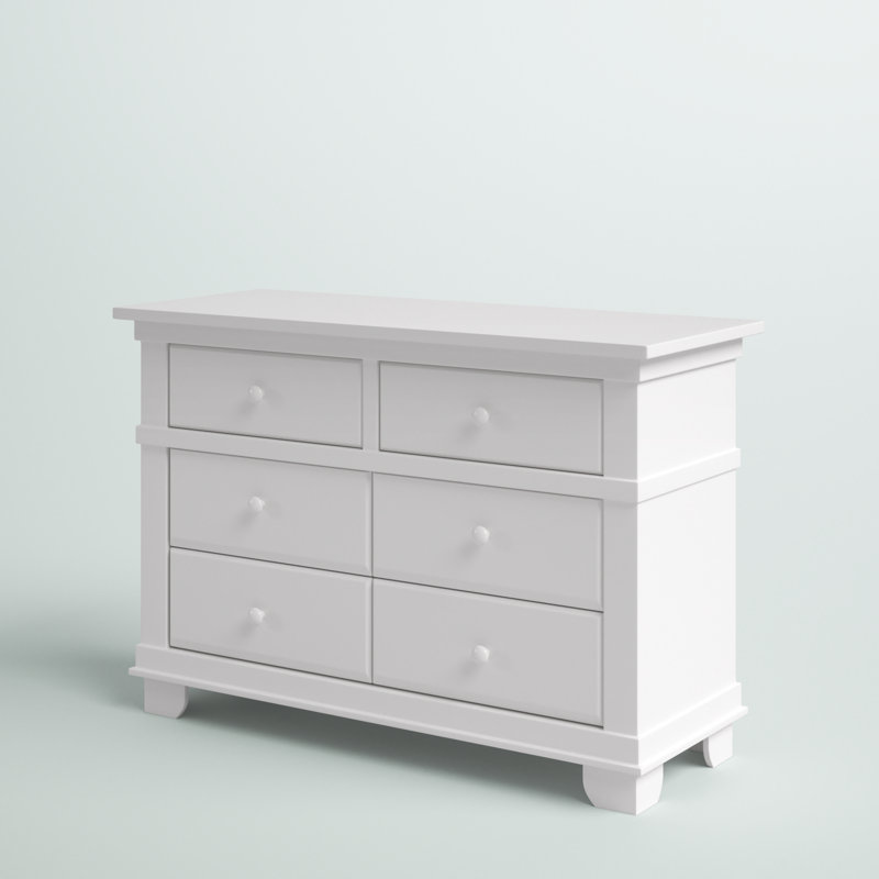 Adam Kids 6 - Drawer Dresser, White