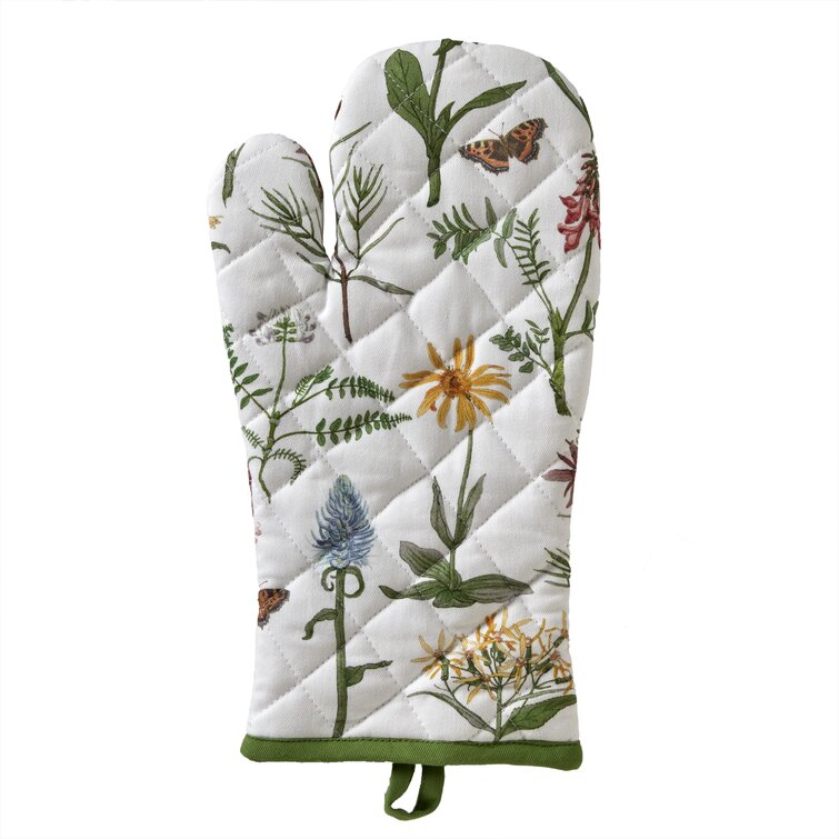 Quilted Linen Oven Mitt + Potholder Set, Heriloomed Collection