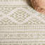 Tapis ivoire / sauge en polypropylène tissé à la machine Lorenco-691249532