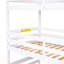 Twin Size Triple Bunk Bed With Storage Staircase,Separate Design,White