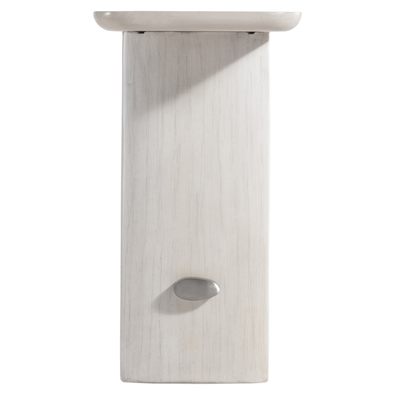 Sereno 80'' Beige and Gray Wood Console Table with Metal Stretcher