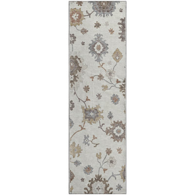 Premium Machine Washable Prisco Ivory Rug