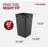 Rev-A-Shelf Polymer Replacement Trash Bin-96003673-96003671