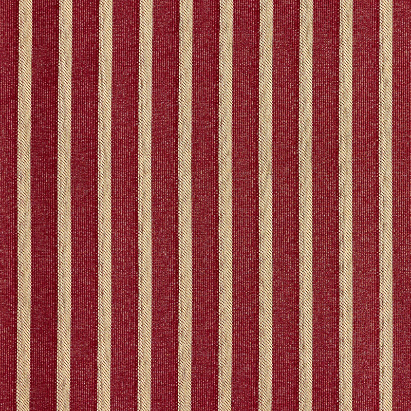 Tissu jacquard rayé, Rouge / Beige