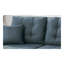 Canapé-lit modulaire convertible bleu gris
