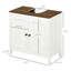 Armoire de salle de bain moderne au sol avec design en forme de U