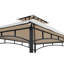 Steel barbecue Gazebo LINAS - 152cm x 244cm, beige Adaora-497632245