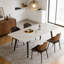 Stone Top Metal Base Dining Table