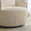 Fauteuil d'appoint rembourré pivotant demi-tonneau avec coussin-633254017