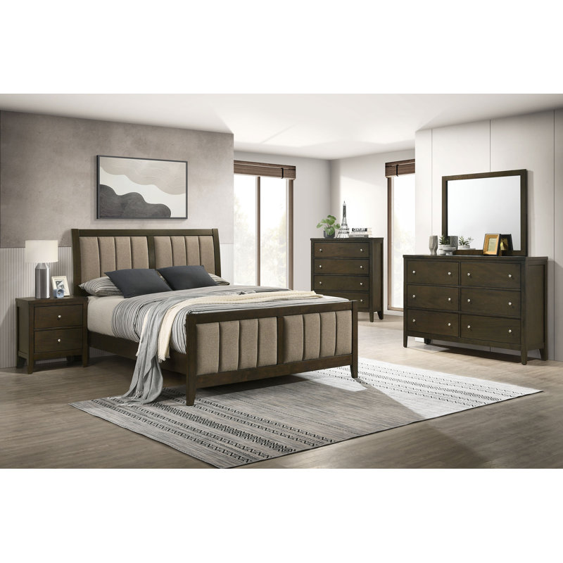 Wilkes 5-Piece Full Bedroom Set Dark Cocoa, King