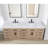 Oderzo 84" Resin Double Vanity Top with Sink and 6 Faucet Holes