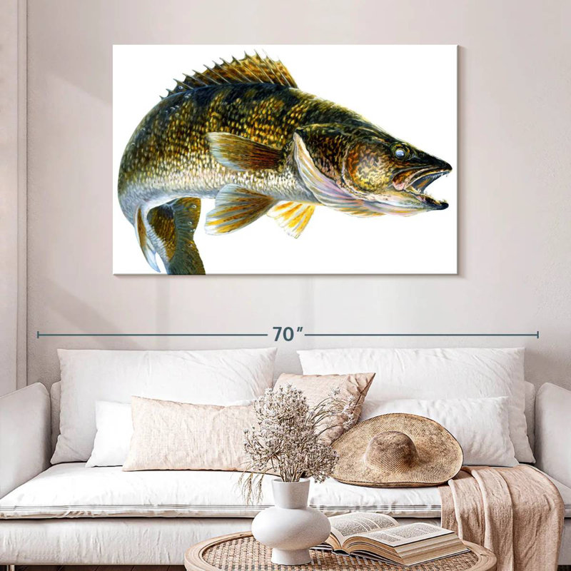 Break Line Walleye, 32" H x 48" W