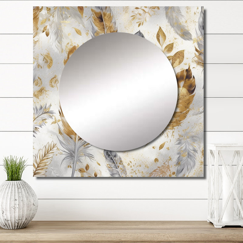 Demare - Miroir mural Boho, 23 po x 23 po