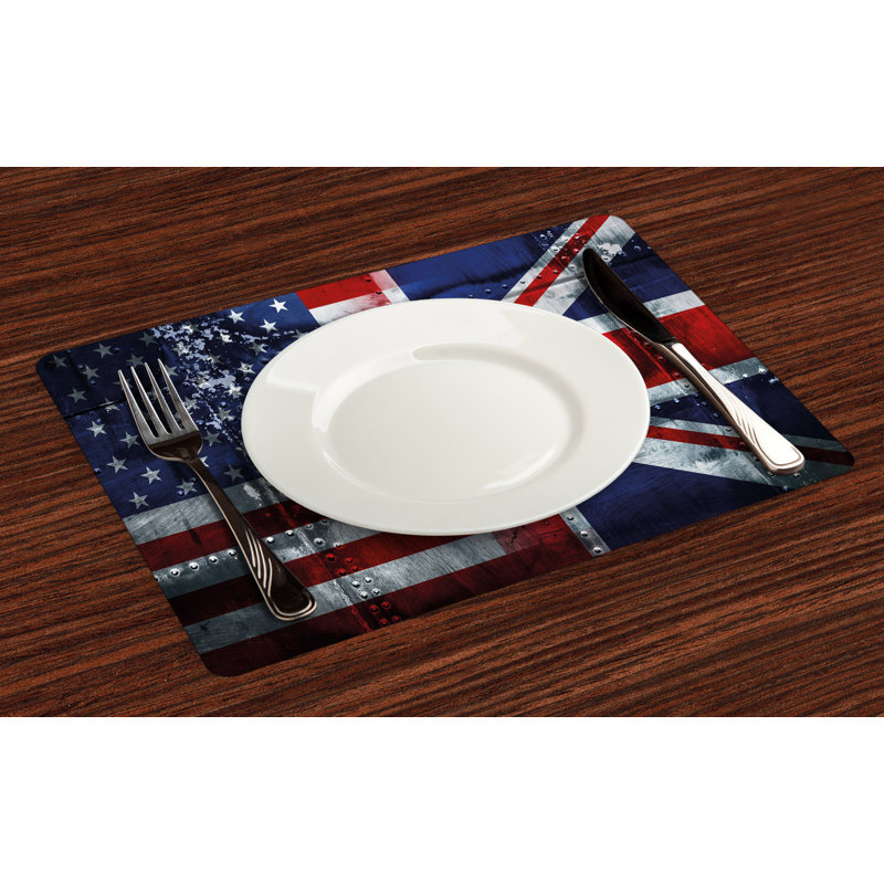 Wareham Union Jack Alliance UK and USA Placemat