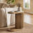Narrow Fluted C-shaped End Table-1515669009