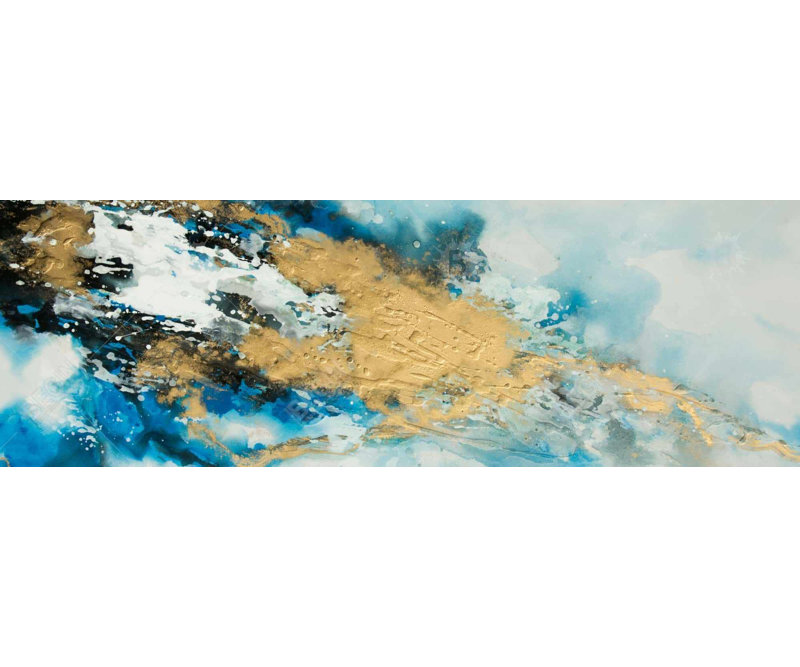 " Blue And Gold Marble "